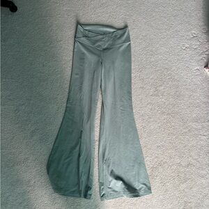 Stylish Flared Pants in Green